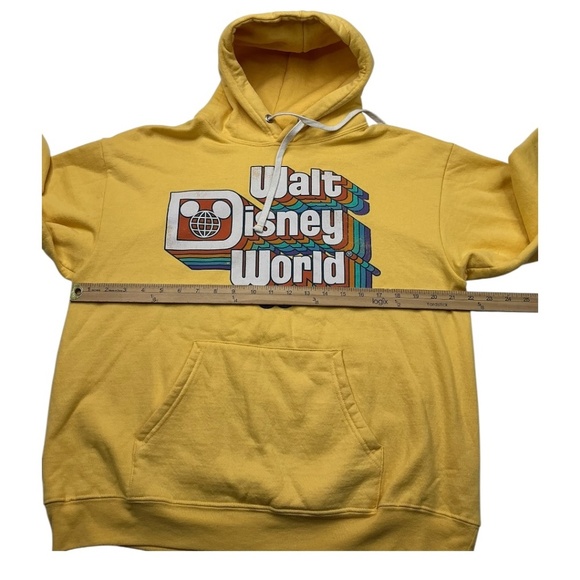 Disney Parks Retro Hoodie Rainbow Walt Disney World Yellow - Picture 7 of 8